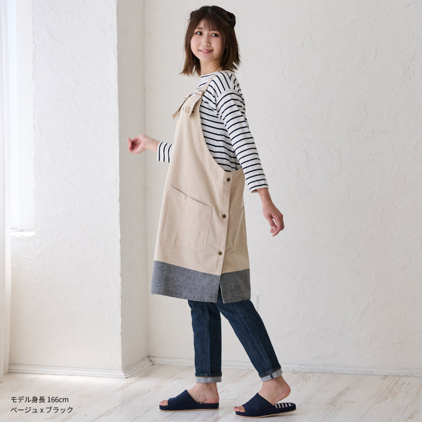 サロペットエプロン