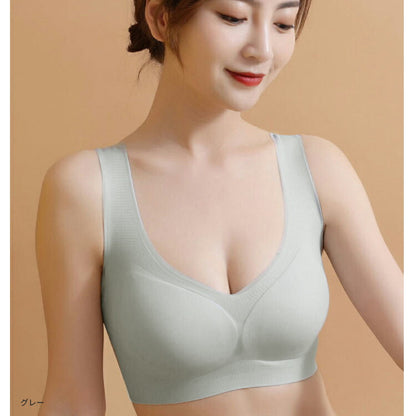 カップ付き薄手シームレスブラ