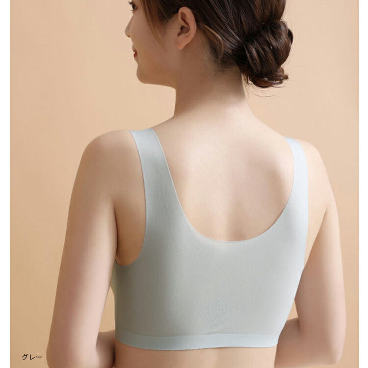 カップ付き薄手シームレスブラ