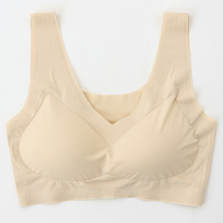 カップ付き薄手シームレスブラ