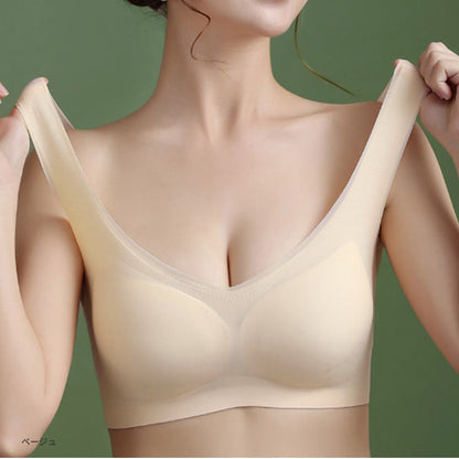 カップ付き薄手シームレスブラ