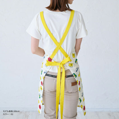 前後2WAY着用可能デニムワンピースエプロン