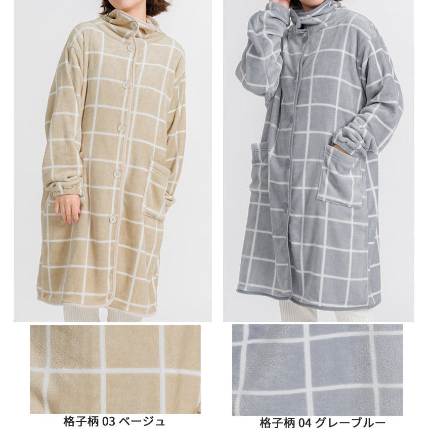 ふわふわブランケットローブ 100cm丈 着る毛布 ブランケット ローブ ふわふわ レディース かわいい あったかグッズ ギフト プレゼント ルームウェア 部屋着 あったか 暖かい 防寒 冬 無地 おしゃれ 男女兼用  ロング  ミディアム 100cm