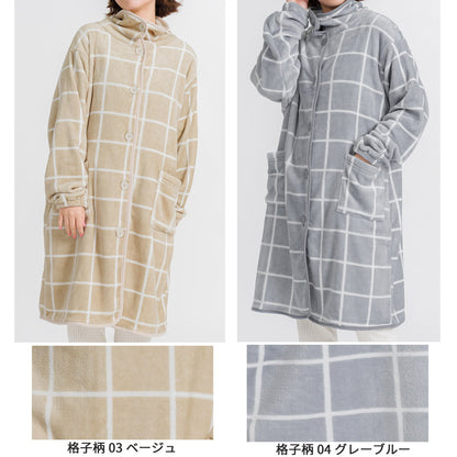 ふわふわブランケットローブ 100cm丈 着る毛布 ブランケット ローブ ふわふわ レディース かわいい あったかグッズ ギフト プレゼント ルームウェア 部屋着 あったか 暖かい 防寒 冬 無地 おしゃれ 男女兼用  ロング  ミディアム 100cm