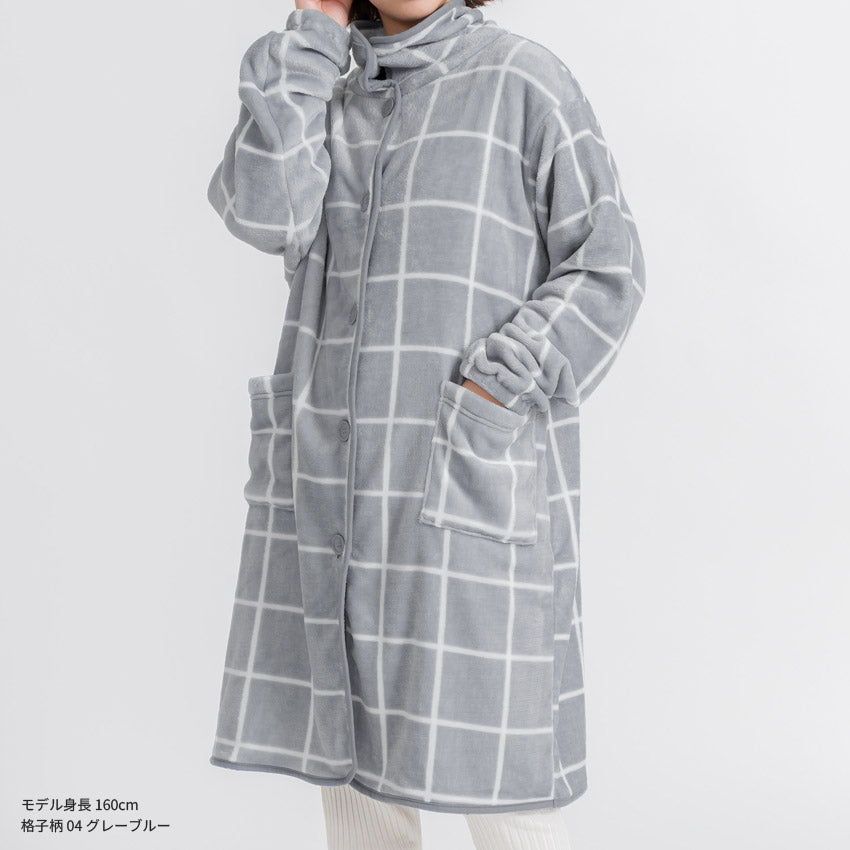 ふわふわブランケットローブ 100cm丈 着る毛布 ブランケット ローブ ふわふわ レディース かわいい あったかグッズ ギフト プレゼント ルームウェア 部屋着 あったか 暖かい 防寒 冬 無地 おしゃれ 男女兼用  ロング  ミディアム 100cm