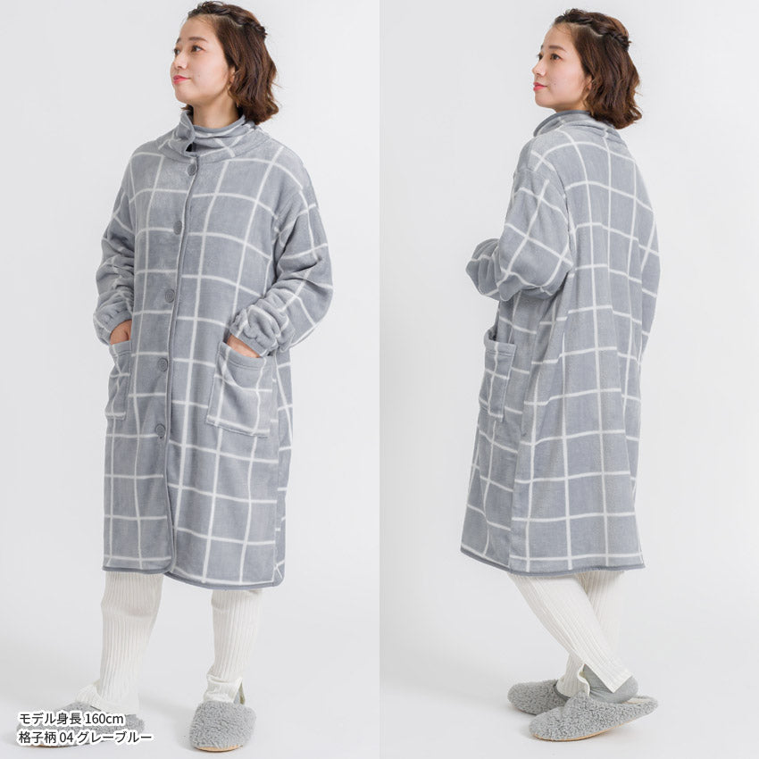 ふわふわブランケットローブ 100cm丈 着る毛布 ブランケット ローブ ふわふわ レディース かわいい あったかグッズ ギフト プレゼント ルームウェア 部屋着 あったか 暖かい 防寒 冬 無地 おしゃれ 男女兼用  ロング  ミディアム 100cm