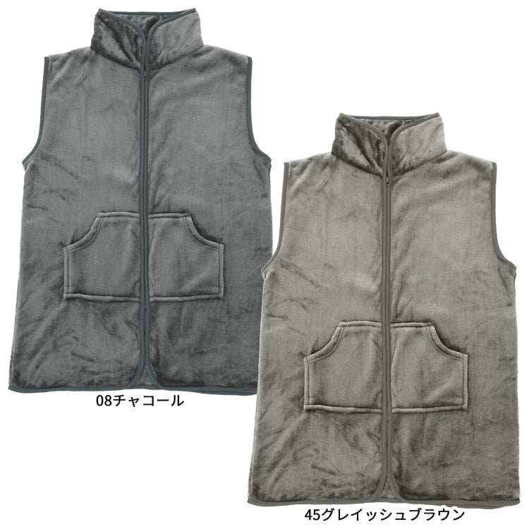 ベスト型着る毛布ニューマイヤーベストふわふわ着る毛布レディースかわいいあったかグッズギフトプレゼントルームウェア部屋着あったか暖かい防寒冬無地おしゃれ男女兼用ロングミディアム