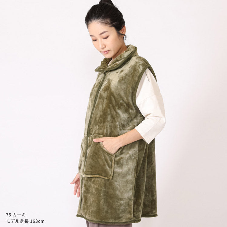 ベスト型ふわふわ着る毛布