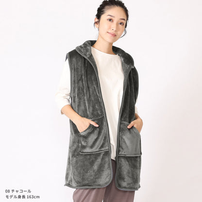 ベスト型ふわふわ着る毛布