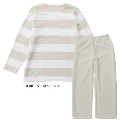 マイクロフリースパジャマ上下セット