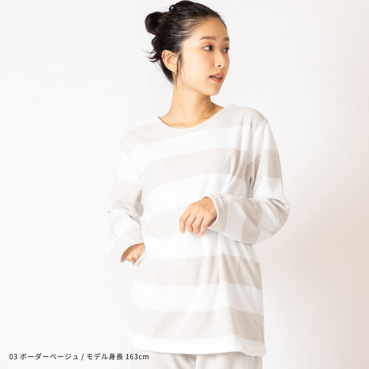 マイクロフリースパジャマ上下セット