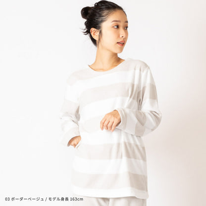 マイクロフリースパジャマ上下セット