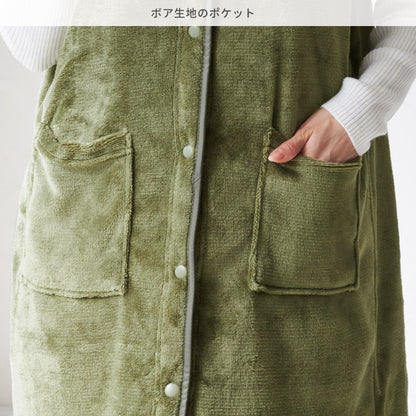 ポケット付きリバーシブルキルティングベスト