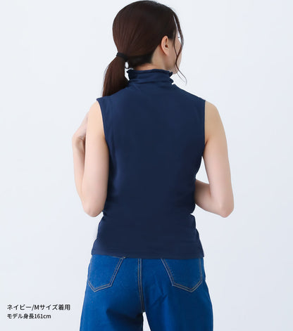 UVカット,タートルネック,ノースリーブ,カットソー,タンクトップ,ハイネック,紫外線,日焼け,シンプル,無地,キャミソール