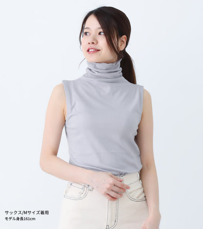 UVカット,タートルネック,ノースリーブ,カットソー,タンクトップ,ハイネック,紫外線,日焼け,シンプル,無地,キャミソール
