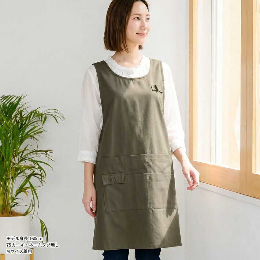 ワンピース感覚で着られるエプロン,キッチン,エプロン,リボン,無地,黒,母の日,プレゼント,仕事用,おしゃれ,シンプル,ギフト,サロン,,レディース,膝丈,ひざ丈