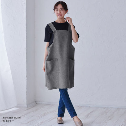 汚れがつきにくいフッ素樹脂加工Ｈ型エプロン