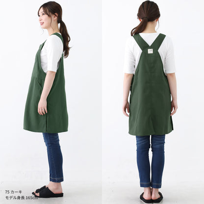 バッグサロペット,脇ボタン,ワンピース,エプロン,無地,サロペット,ロング丈,ミドル丈,無地,かわいい,前掛け,可愛い,料理,ギフト,プレゼント,保育士,エプロン,ゆったり,大きいサイズ,大きい