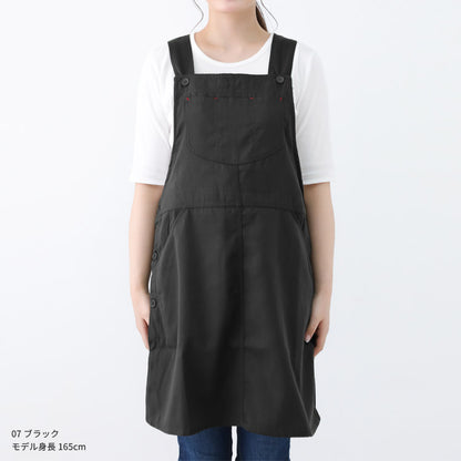 バッグサロペット,脇ボタン,ワンピース,エプロン,無地,サロペット,ロング丈,ミドル丈,無地,かわいい,前掛け,可愛い,料理,ギフト,プレゼント,保育士,エプロン,ゆったり,大きいサイズ,大きい