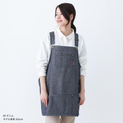 あったか裏ボアデニムサロペットエプロン
