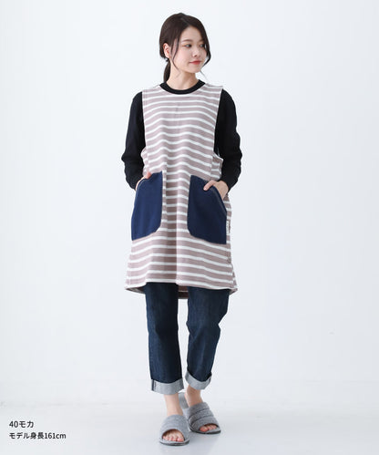 ワンピース感覚で着られるエプロン,キッチン,エプロン,リボン,無地,黒,母の日,プレゼント,仕事用,おしゃれ,シンプル,ギフト,サロン,,レディース,膝丈,ひざ丈