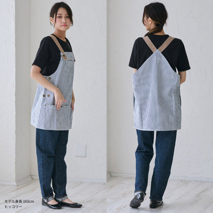 デニムサロペットエプロン