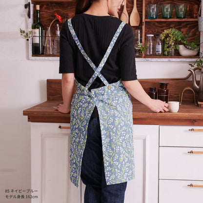 すずらん柄エプロンクロス