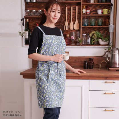 すずらん柄エプロンクロス