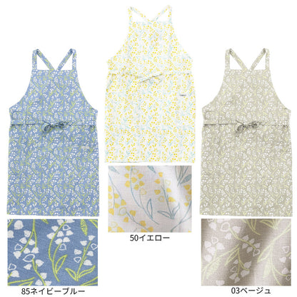 すずらん柄エプロンクロス