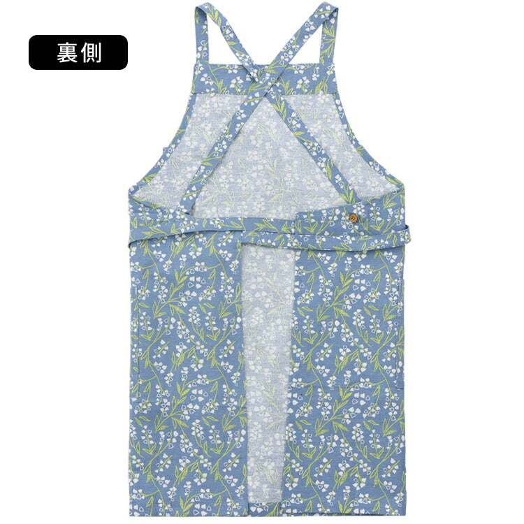 すずらん柄エプロンクロス