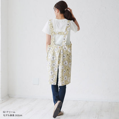H型花柄エプロンエプロン