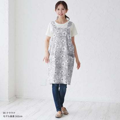 H型花柄エプロンエプロン
