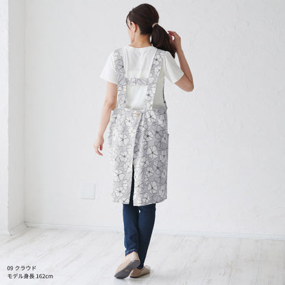 H型花柄エプロンエプロン