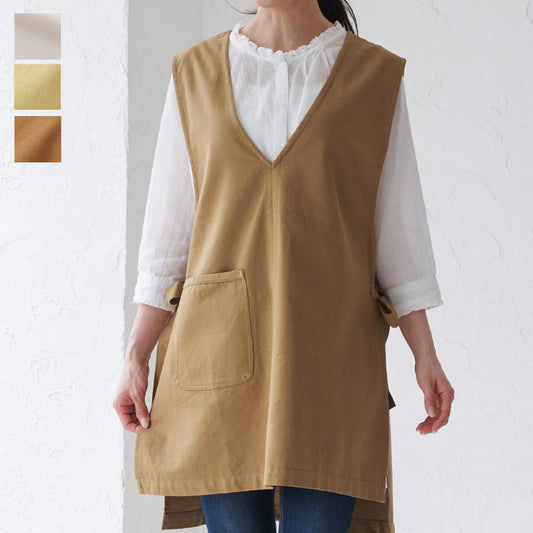 サイドリボンベスト風エプロン
