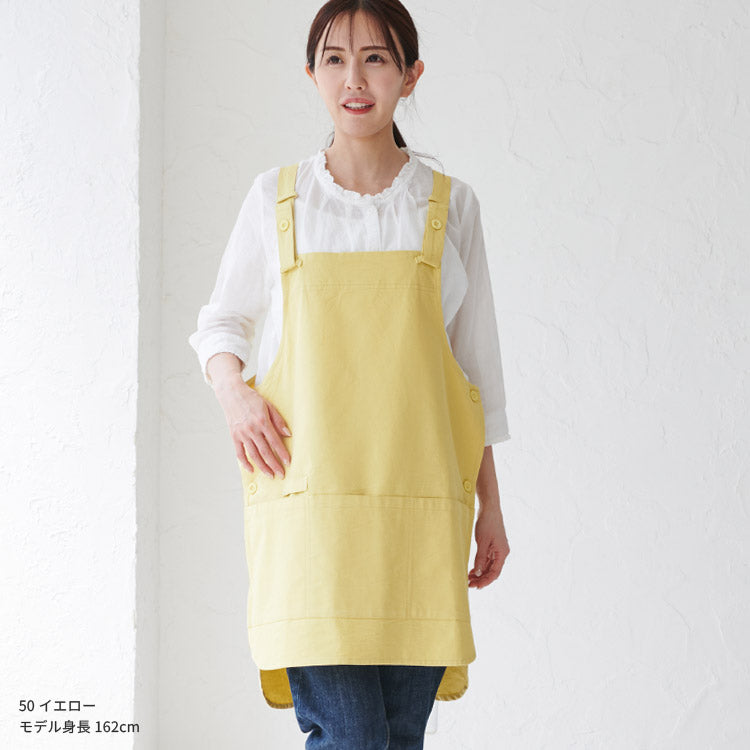 H型花柄エプロンエプロン