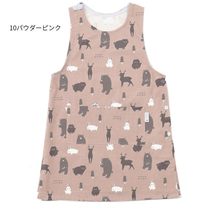 M～Lサイズデニム調ネコ割烹着割烹着保育士かわいいかっぽう着ゆったり大きいサイズＬＬ２Ｌギンガムネコ柄猫ねこ幼稚園介護士看護師家事大人用給食学校家事おしゃれかっぽうぎ