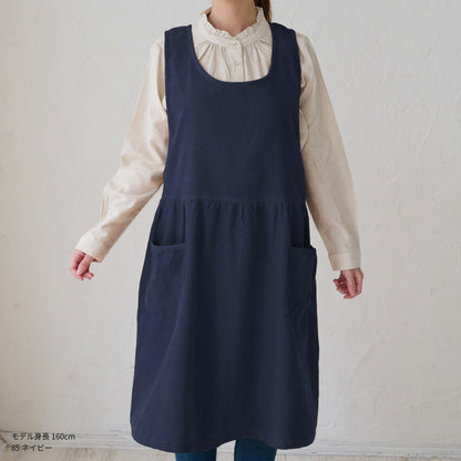 コーデュロイエプロン