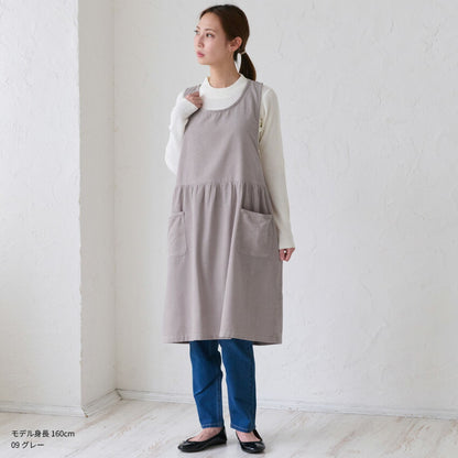 コーデュロイエプロン