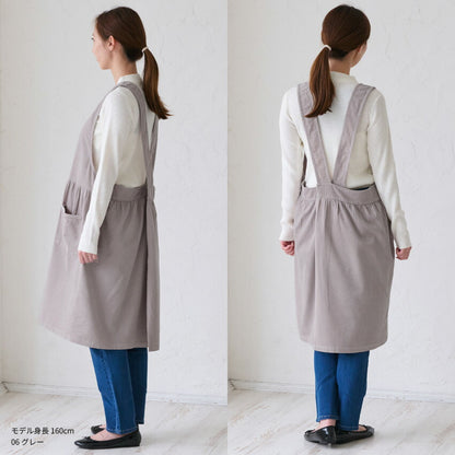 コーデュロイエプロン