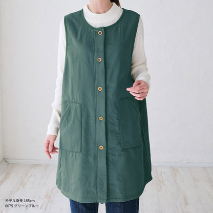 お尻が隠れる裏フリースエプロン