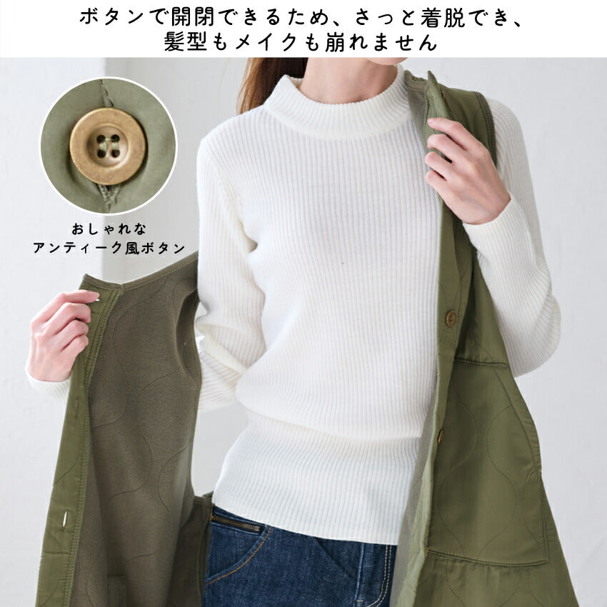 お尻が隠れる裏フリースエプロン