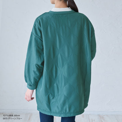 裏起毛撥水加工割烹着フリース無地ゆったりかっぽうぎスモック割ぽう着