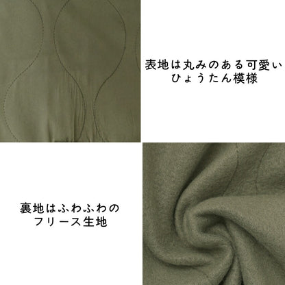 裏起毛撥水加工割烹着フリース無地ゆったりかっぽうぎスモック割ぽう着