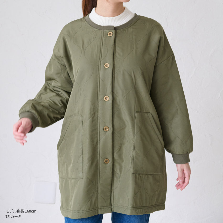 裏起毛撥水加工割烹着フリース無地ゆったりかっぽうぎスモック割ぽう着