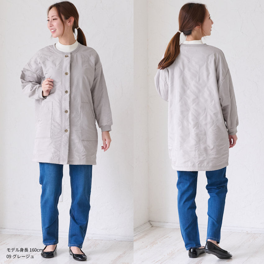 裏起毛撥水加工割烹着フリース無地ゆったりかっぽうぎスモック割ぽう着