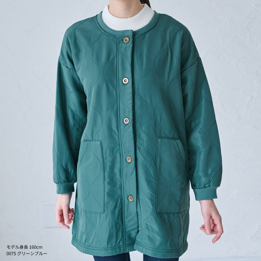 裏起毛撥水加工割烹着フリース無地ゆったりかっぽうぎスモック割ぽう着