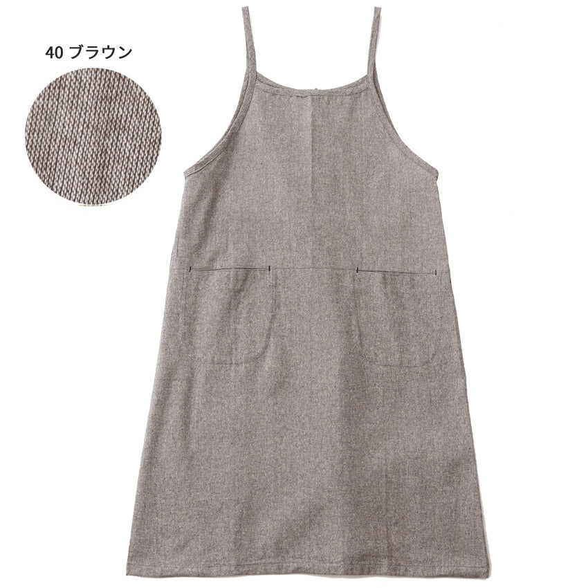 シャンブレーワンピースエプロン