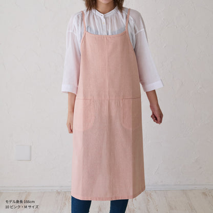 シャンブレーワンピースエプロン