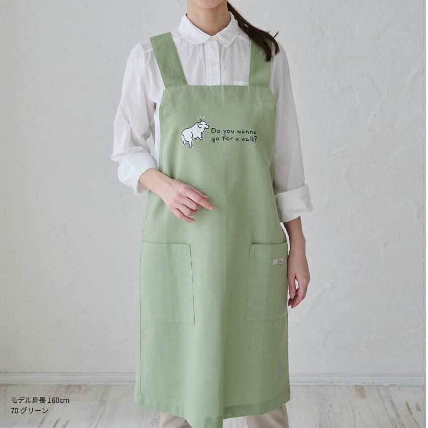 可愛いアニマル柄H型エプロン