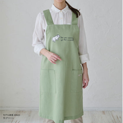 可愛いアニマル柄H型エプロン